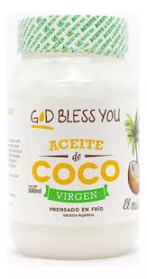 ACEITE DE COCO VIRGEN X 500ML - GOD BLESS YOU