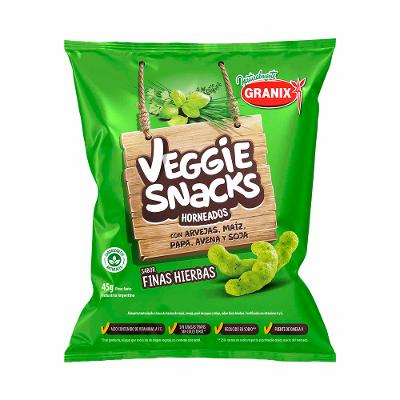 SNACK VEGGIE ARVEJAS FINAS HIERBAS - GRANIX