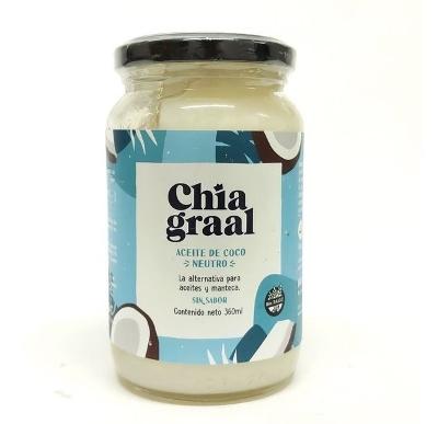 ACEITE DE COCO NEUTRO X 360CC CHIA GRAAL