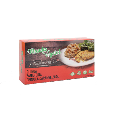 HAMBURGUESA QUINOA CARAMELIZ - MUNDO VEGETAL