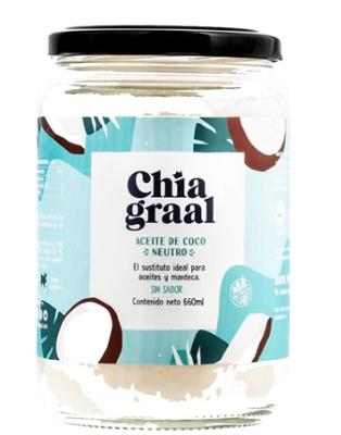 ACEITE DE COCO NEUTRO X 660CC CHIA GRAAL