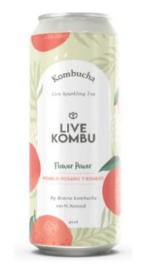 KOMBUCHA POMELO ROSADO Y ROMERO X 473ML