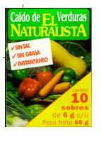 CALDO EL NATURALISTA SIN SAL - EL NATURALISTA